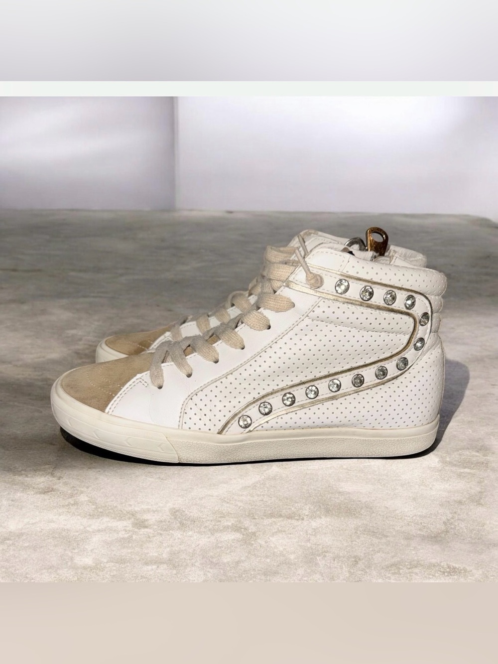 VINTAGE HAVANA EXCEL HIGH TOP STUD SNEAKERS WOMEN’s shoes size 10